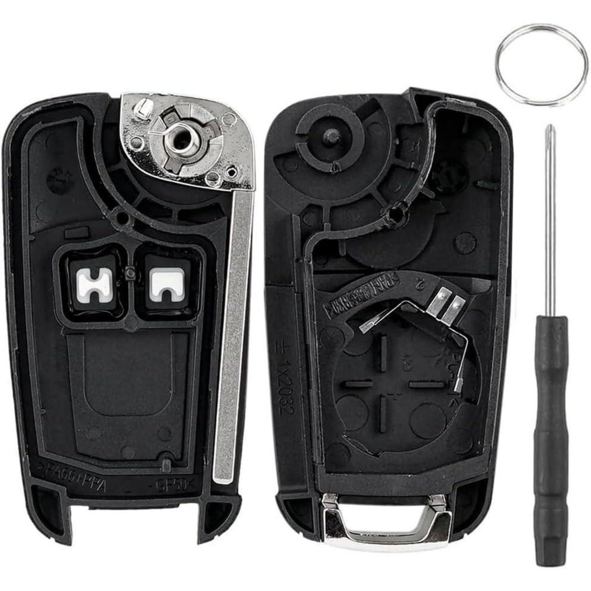 Vauxhall Autoschlüsselgehäuse 2 Tasten für Opel Modelle