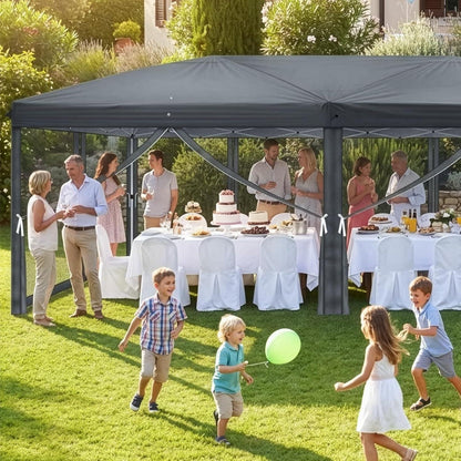 Faltpavillon 3x6m – Wasserdicht, UV-Schutz & Moskitonetz