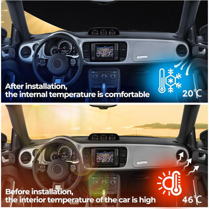 Wasserdichte Autoabdeckung für Fiat 500 2007-2024 – 6-Schichten Schutz