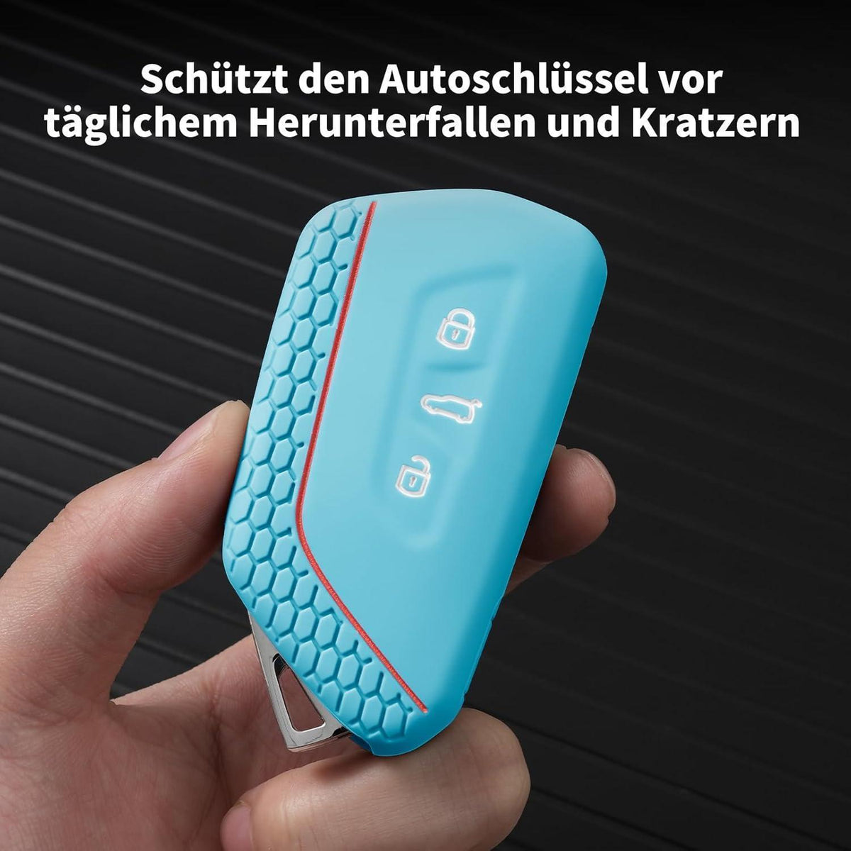 Silikon Schlüsselhülle für VW Golf 8, Seat Leon, Skoda Octavia