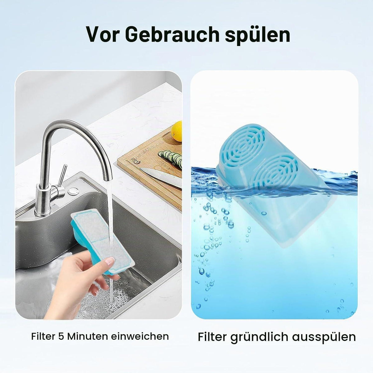 3.2L Katzenbrunnen Filter – 12 Stück Ersatzfilter