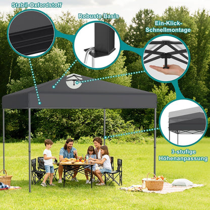 Pop-Up Pavillon 3x3m mit One-Touch – Faltzelt für Garten & Events