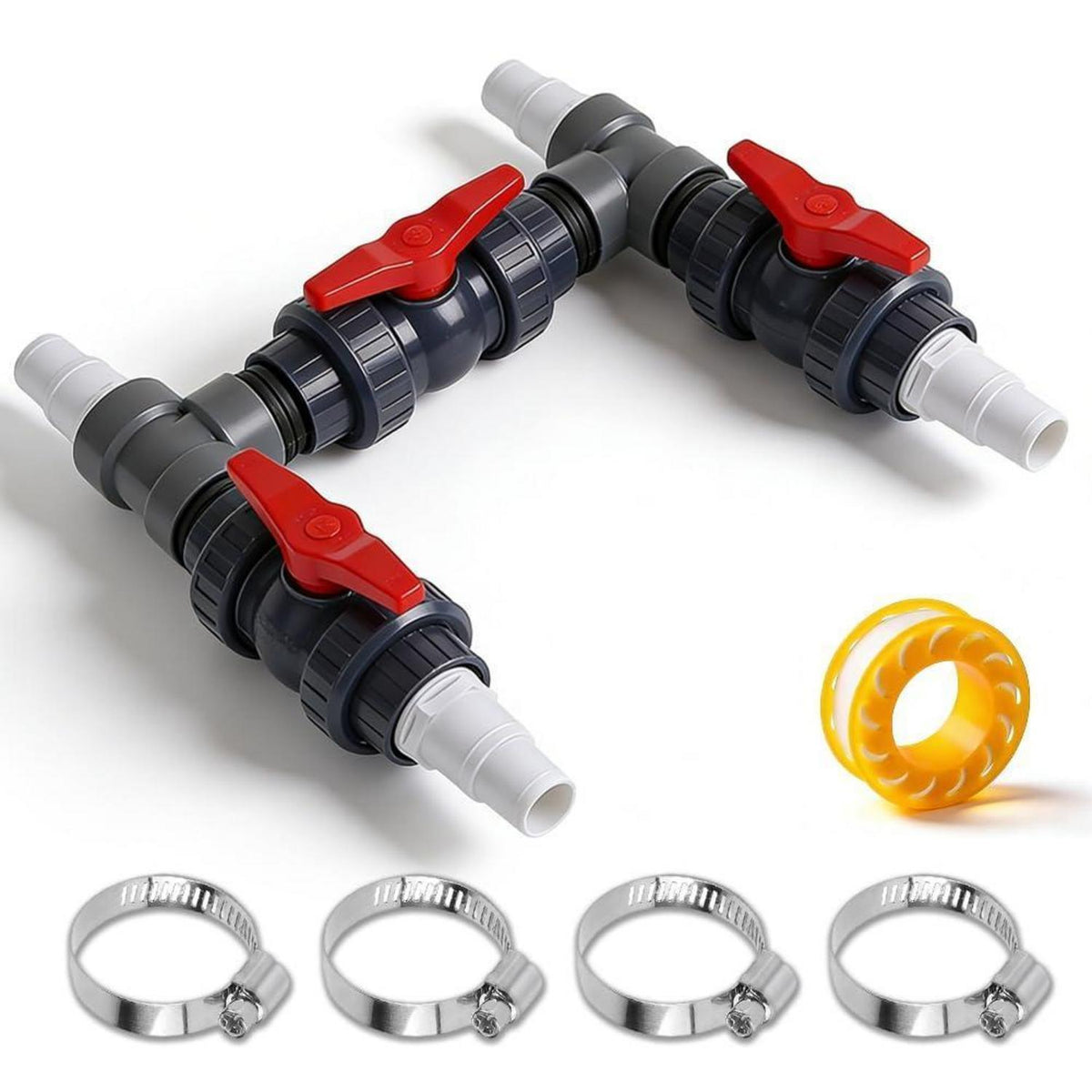 Bypass Pool Set mit Adapter für Heizung – 32/38mm Schläuche