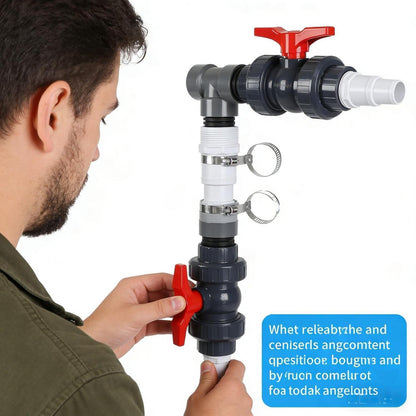 Bypass Pool Set mit Adapter für Heizung – 32/38mm Schläuche