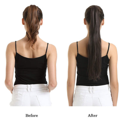 Glatter Pferdeschwanz Extension Blond 76cm – Haarverlängerung