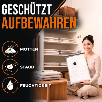 XXL Vakuumbeutel für Bettdecken & Kissen – 4er Set (130x90cm)