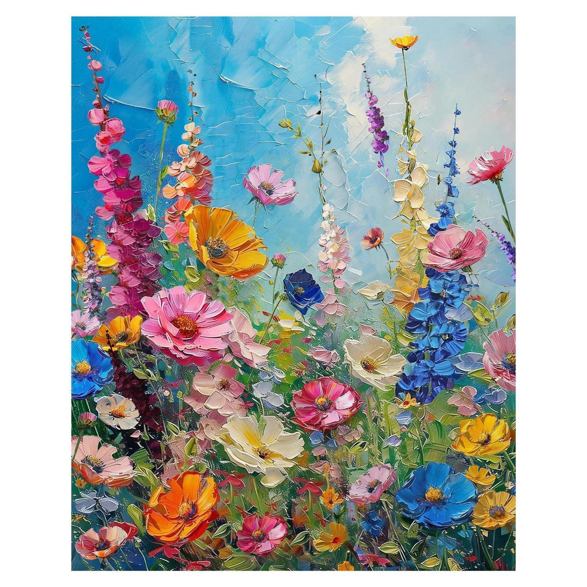 Malen nach Zahlen Erwachsene Blumen auf Leinwand 40x50 cm