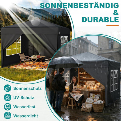 Pop Up Pavillon 2.5x2.5m – Wasserdicht & UV-Schutz
