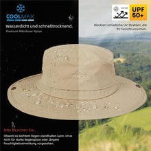 Sonnenhut mit UV-Nackenschutz – Wasserdichter Outdoor Hut für Damen & Herren