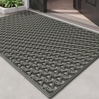 Fußmatte Outdoor rutschfest Grau 81 x 122 cm