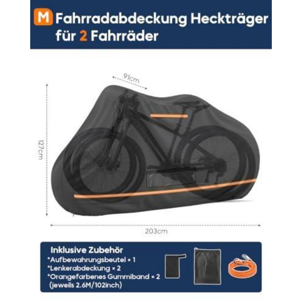 Fahrradabdeckung 2er Set, Wasserdicht & Windfest