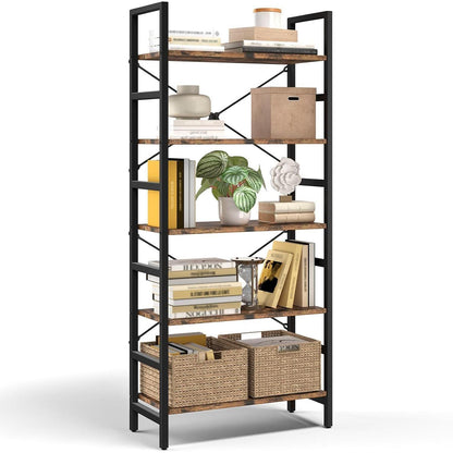 5-Ebenen Bücherregal | Standregal für Küche, Wohnzimmer & Schlafzimmer
