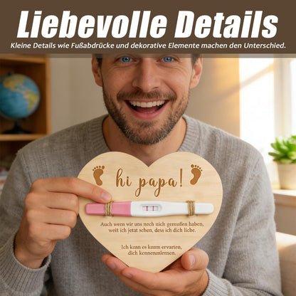Du wirst Papa Geschenkset – Schwangerschaftsverkündung Holzschild