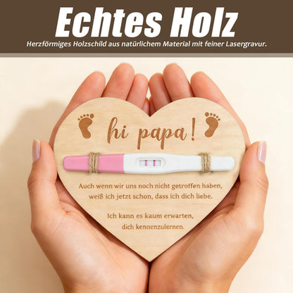 Du wirst Papa Geschenkset – Schwangerschaftsverkündung Holzschild