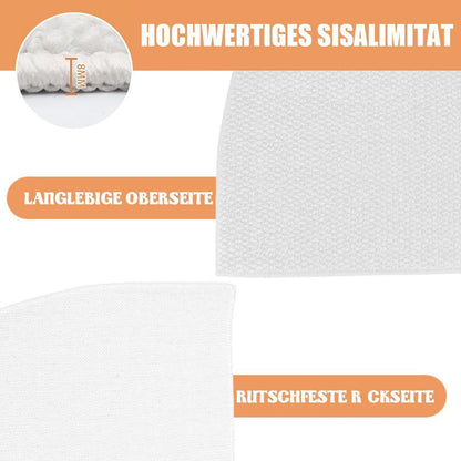 Halbrund Fußmatte 70x100 – Rutschfest & Waschbar für Innen & Außen