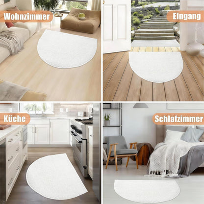 Halbrund Fußmatte 70x100 – Rutschfest & Waschbar für Innen & Außen