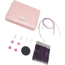Austauschbares Stricknadel-Set Rosenholz 3-6,5 mm mit Tasche