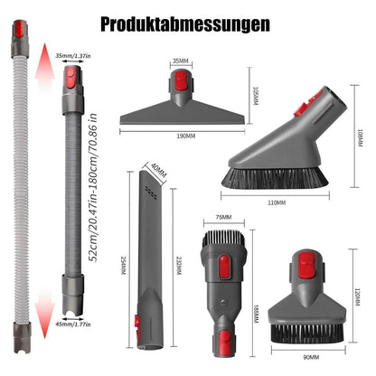 6-teiliges Staubsauger Zubehör Set für Dyson V7-V15