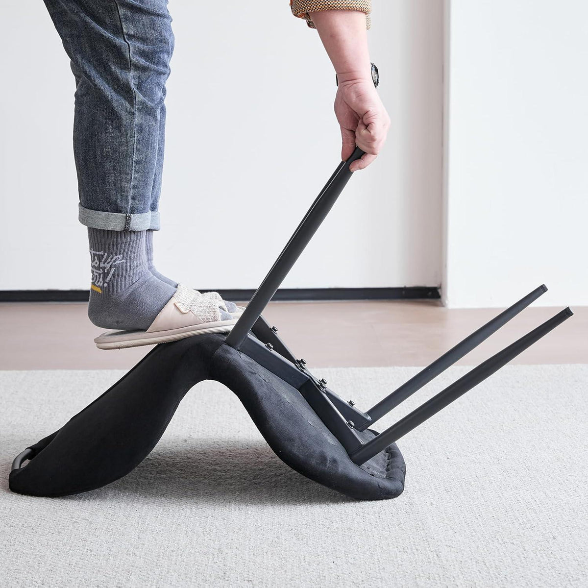 2er-Set Esszimmerstühle Schwarz – Polsterstuhl für Küche & Wohnzimmer