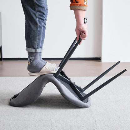 2er-Set Esszimmerstühle Grau – Polsterstühle für Küche & Wohnzimmer