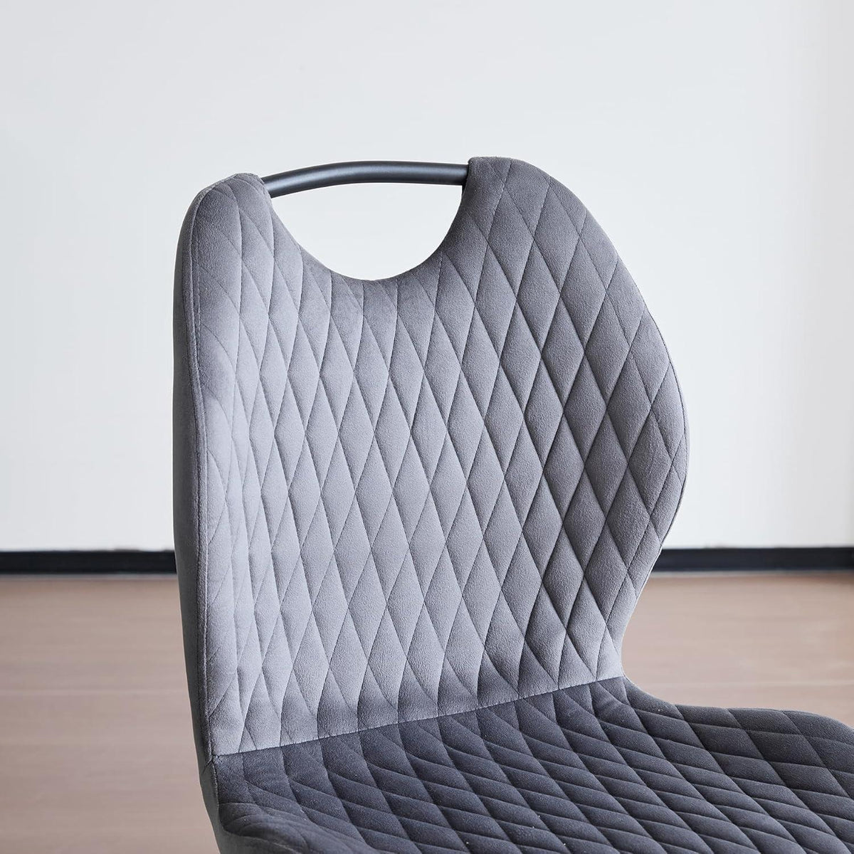 2er-Set Esszimmerstühle Grau – Polsterstühle für Küche & Wohnzimmer