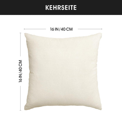 Beige Gänseblümchen Kissenbezüge 2er Set 40x40 cm Plüsch