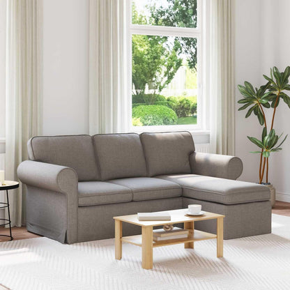 Ecksofa L-Form Wohnzimmer Taupe 160 cm – Modern & Komfortabel