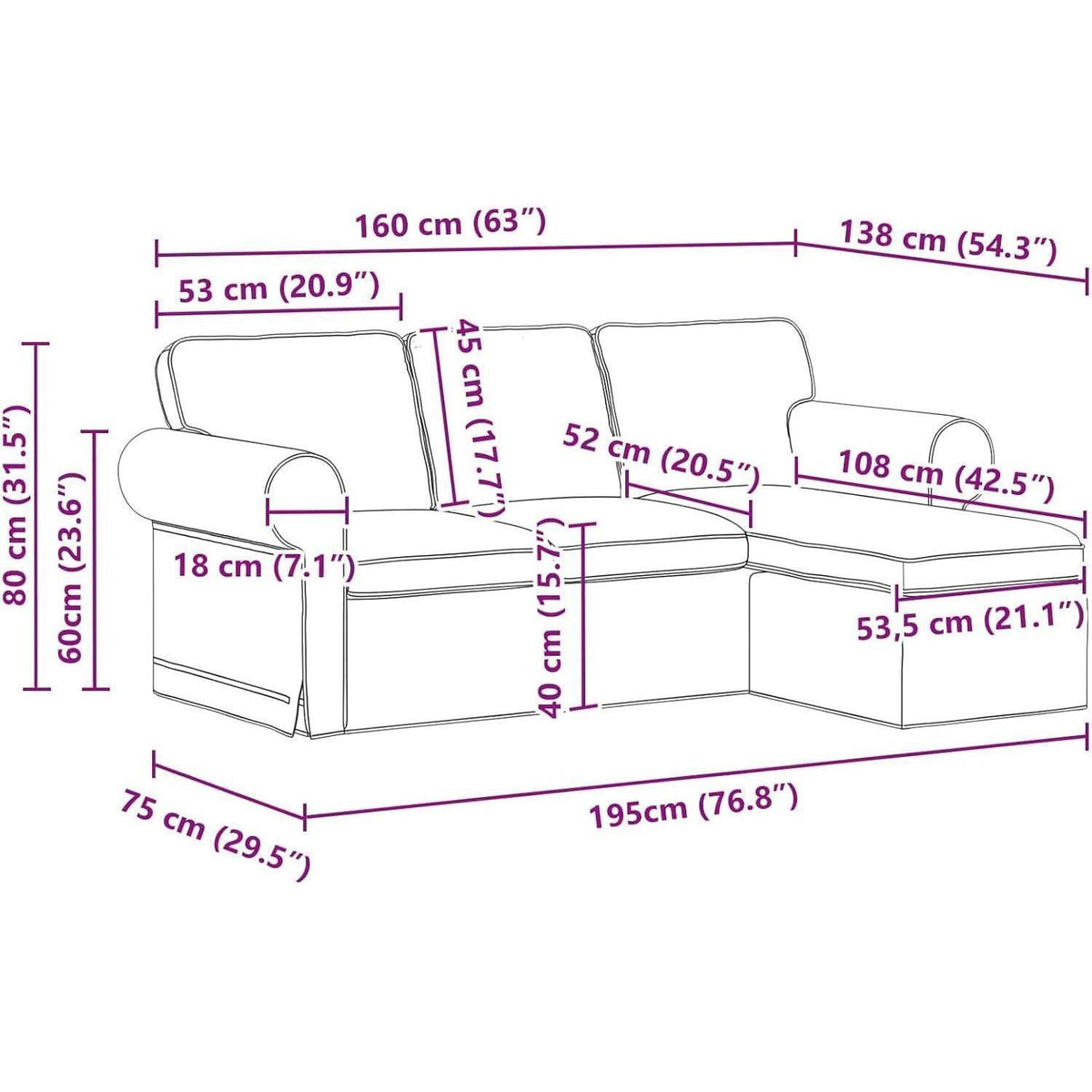 Ecksofa L-Form Wohnzimmer Taupe 160 cm – Modern & Komfortabel