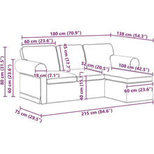 Ecksofa dunkelgrün, 180 cm – Modernes Sofa für Wohnzimmer