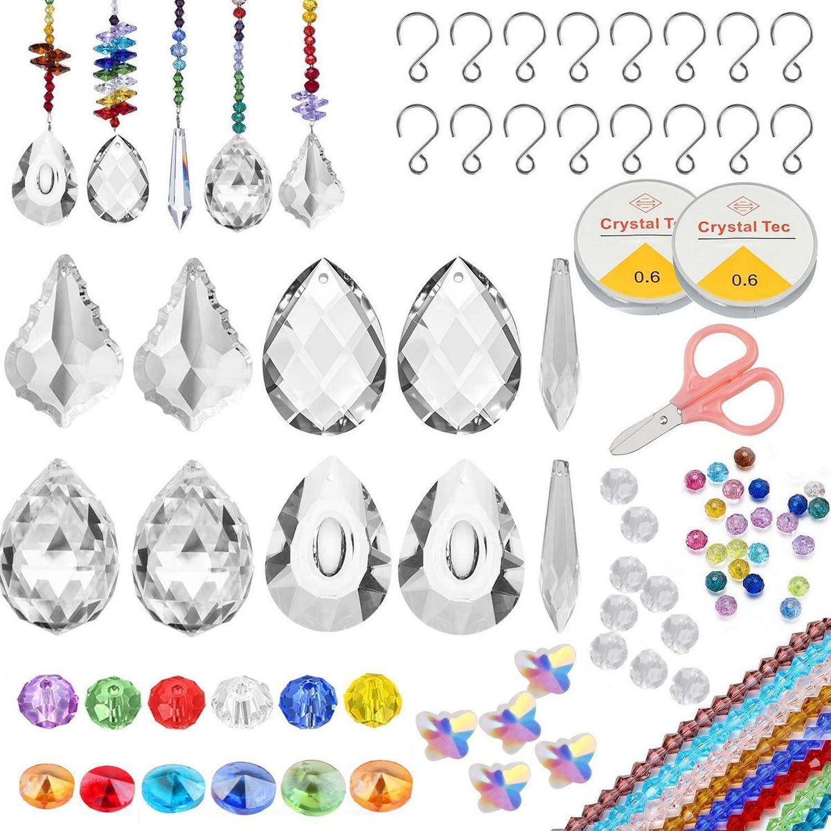 Kristall Sonnenfänger Bastelset | 582 Teile für Deko & Regenbogen