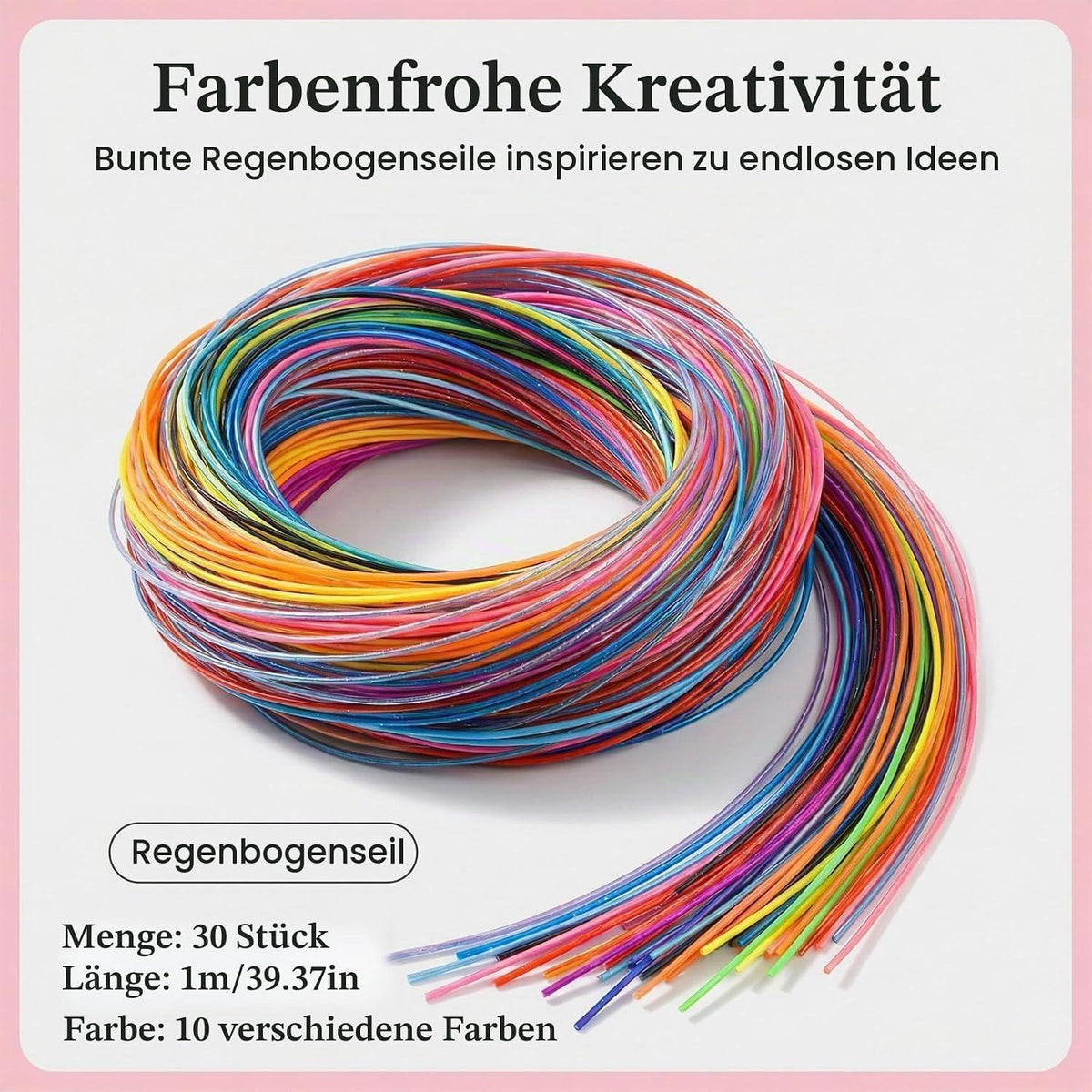 Scoubidou Bänder Set 85tlg. zum Basteln & Schlüsselanhänger