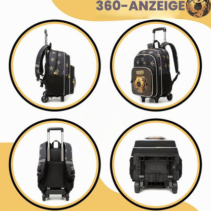 Schulrucksack Trolley Jungen Fußball – 5-teiliges Set