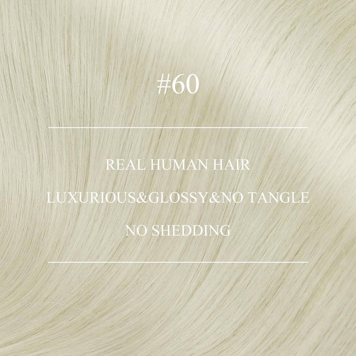 Echthaar Nano Ring Extensions Platinblond 70cm Gerade