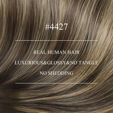 Nano Ring Extensions Braun Ombre Blond Echthaar 40cm
