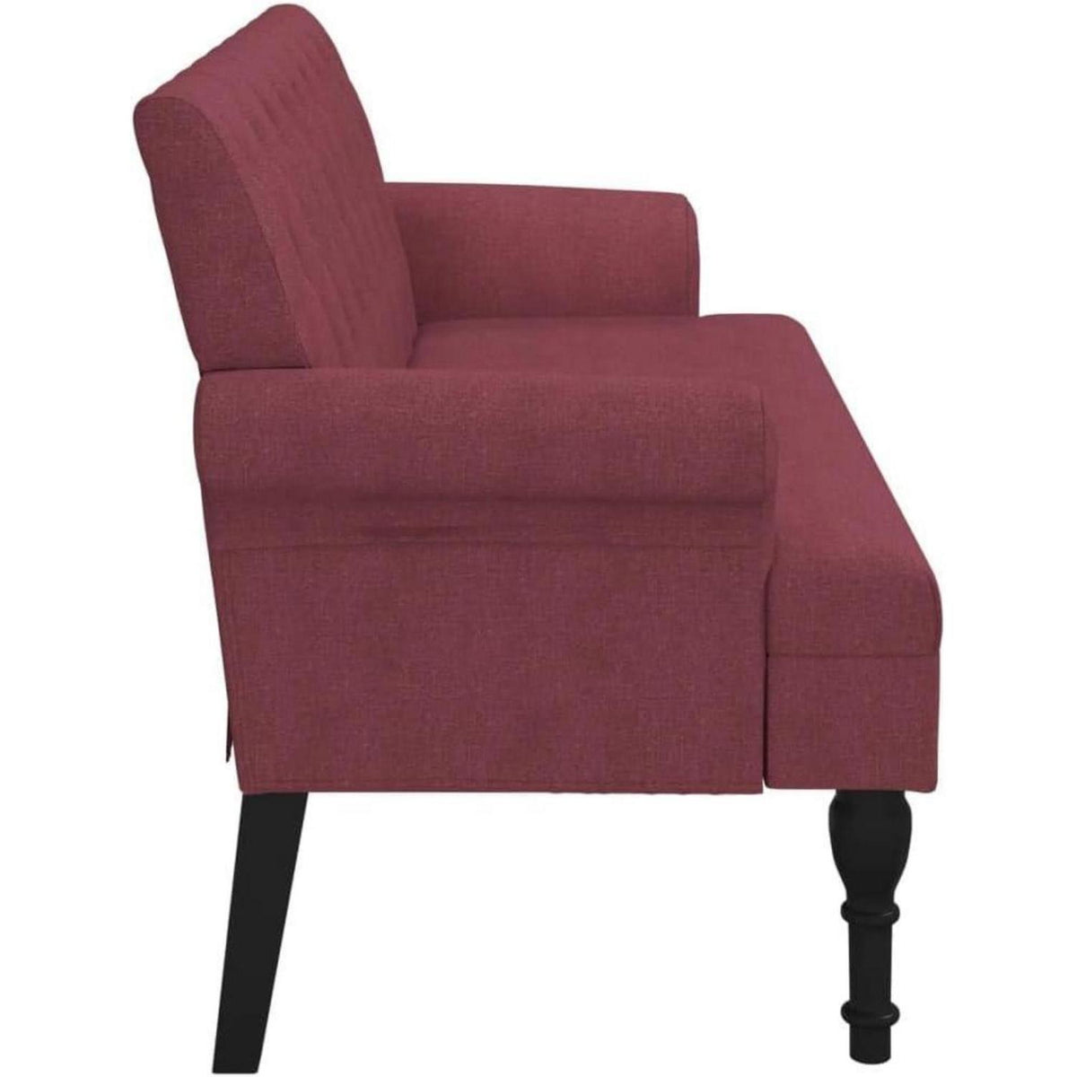 2-Sitzer Sitzbank Sofa Retro-Stil Weinrot 120x62x75,5 cm