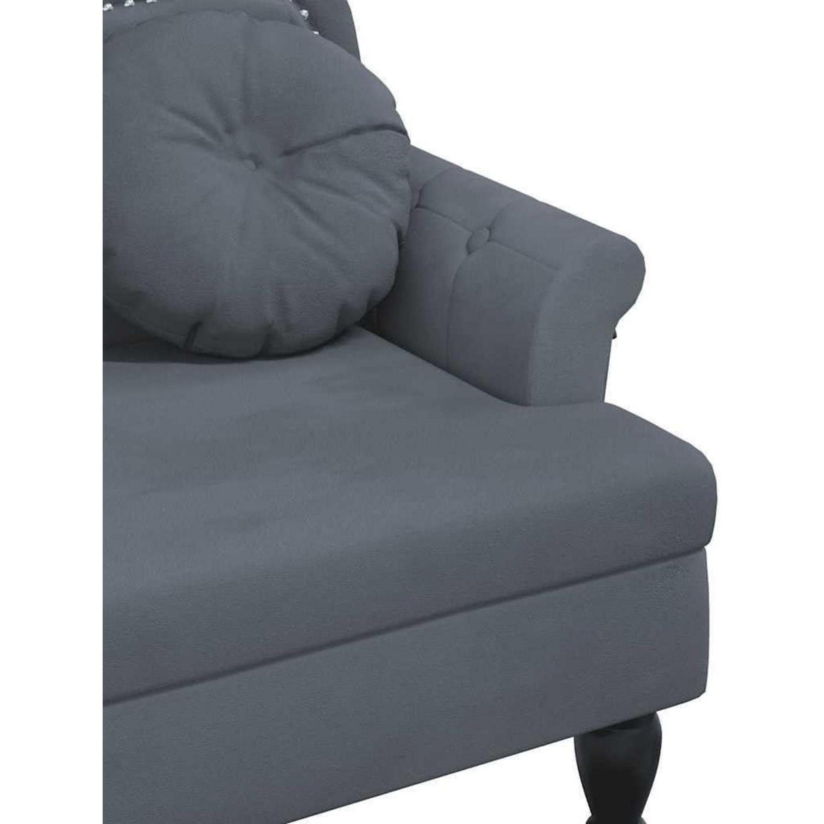 2-Sitzer Samt Sofa Dunkelgrau – Bequeme Couch für Wohnzimmer