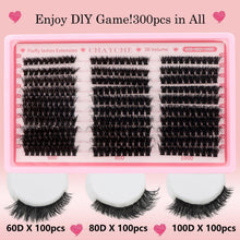 Wimpern Extensions Set 300 Stück – Voluminöse Lash Clusters 10-18mm