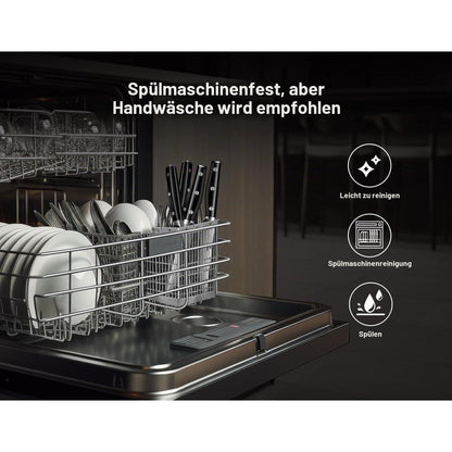 8-teiliges Steakmesser-Set aus Damaststahl mit Organizer