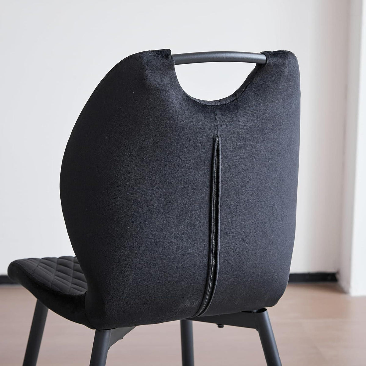 Rundes Esszimmer-Set 100cm mit 4 modernen Leinenstühlen
