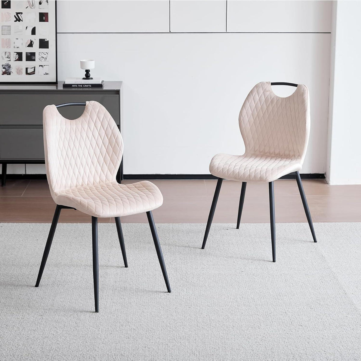 Rundes Esszimmer-Set 100cm | Tisch + 4 Moderne Stühle