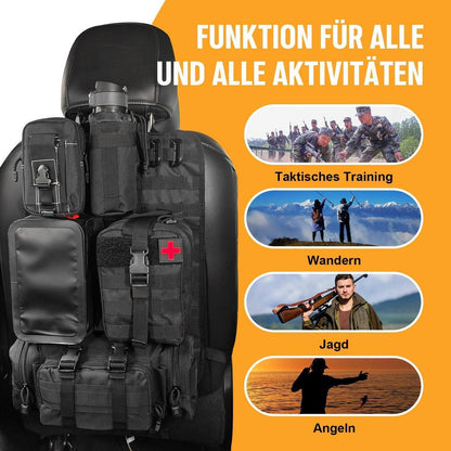 Taktischer Autositz-Organizer mit Molle-Taschen – Universal