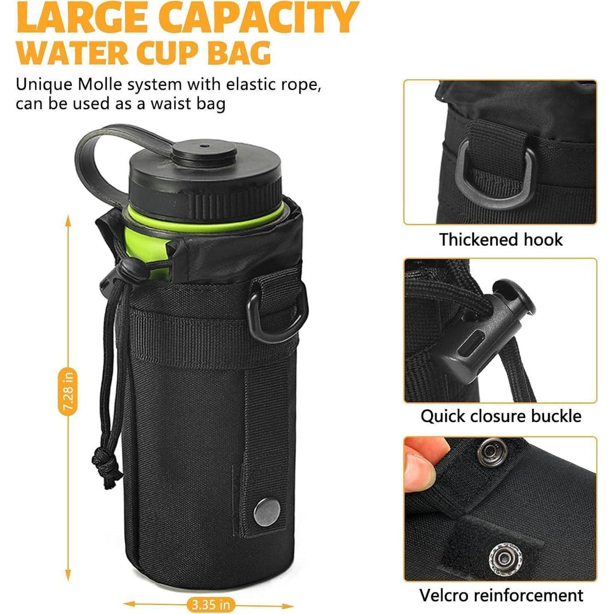 Taktischer Autositz-Organizer mit Molle-Taschen – Universal