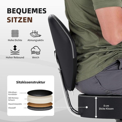 Barhocker Set 3er – Höhenverstellbar & 360° Drehbar