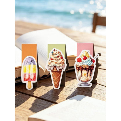 Magnetische Lesezeichen Kinder – Eis & Sommer Motive 9er Set