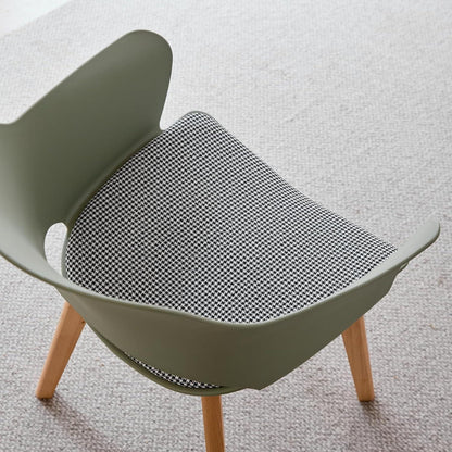 Nordisches Esszimmer Set: Runder Tisch (100x100cm) + 4 Stühle