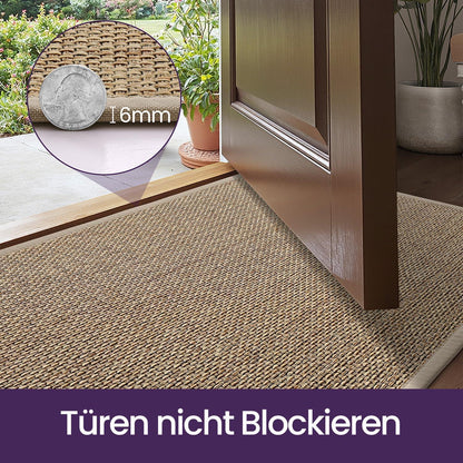 Fußmatte Innen rutschfest 120 x 180 cm, Beige