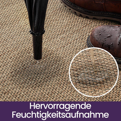 Fußmatte Innen rutschfest 120 x 180 cm, Beige