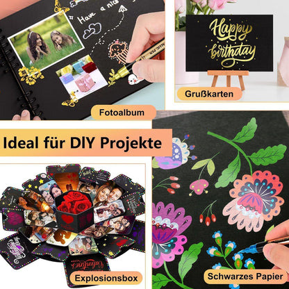 60 Acryl Marker Stifte Set | Wasserfest & Vielseitig zum Basteln