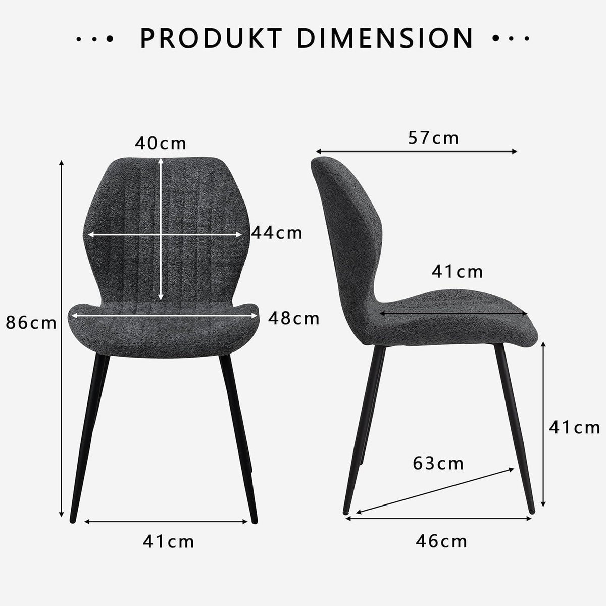 8er Set Esszimmerstühle Modern Schwarz Streifenmuster