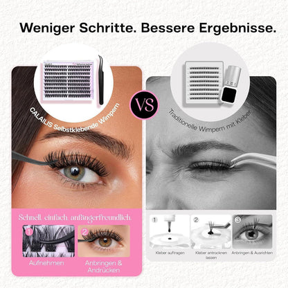 Selbstklebende Wimpern Extensions 216 Pcs D Curl Wispy